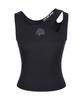 LALAFOX Cut Out Rose Sleeveless Black Bq2Br003