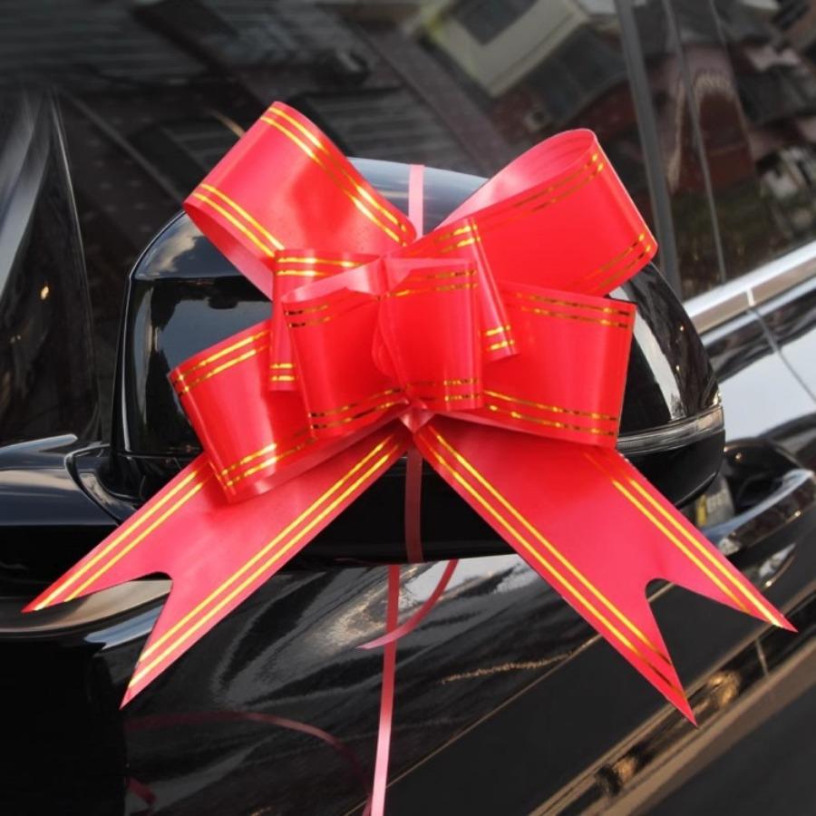 50 szt./zestaw Serpentyny ślubne, Kokardy na klamki drzwi samochodu ślubnego, Kwiaty dekoracyjne, Wstążki kokardki do koszyka z owocami, Kokardy, Odpowiednie do dekoracji świątecznych