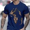 Funny Grunge Tiger Shirt T-Shirt for Men T Shirts Tropical Jungle Vintage Tops T Shirt Short Sleeve Tiger Clothing High Street
