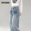 Women's American Style High-Waist Wide-Leg Jeans