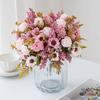 2/4pcs Artificial Flowers Silk Chrysanthemum Bridal Bouquets Wedding Outdoor Yard Garden Home Room Table Decor Gift Accessories