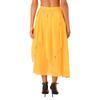 Ladies Sequin Beaded Belly Dance Skirt Chiffon Fabric Elastic Waistband Performance Costume Practice Dancewear