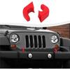 2Pcs Tow Hook Cover Protector Sleeve for Jeep Wrangler JK JL JT 07-23 Front Bumper Buffer Block