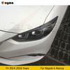 Carbon Fiber Headlight Eyebrow Cover Trim Sticker Head Lamp Eyelid For Mazda 6 Atenza 2014 - 2016 M6 Fiber glass primer eyebrow