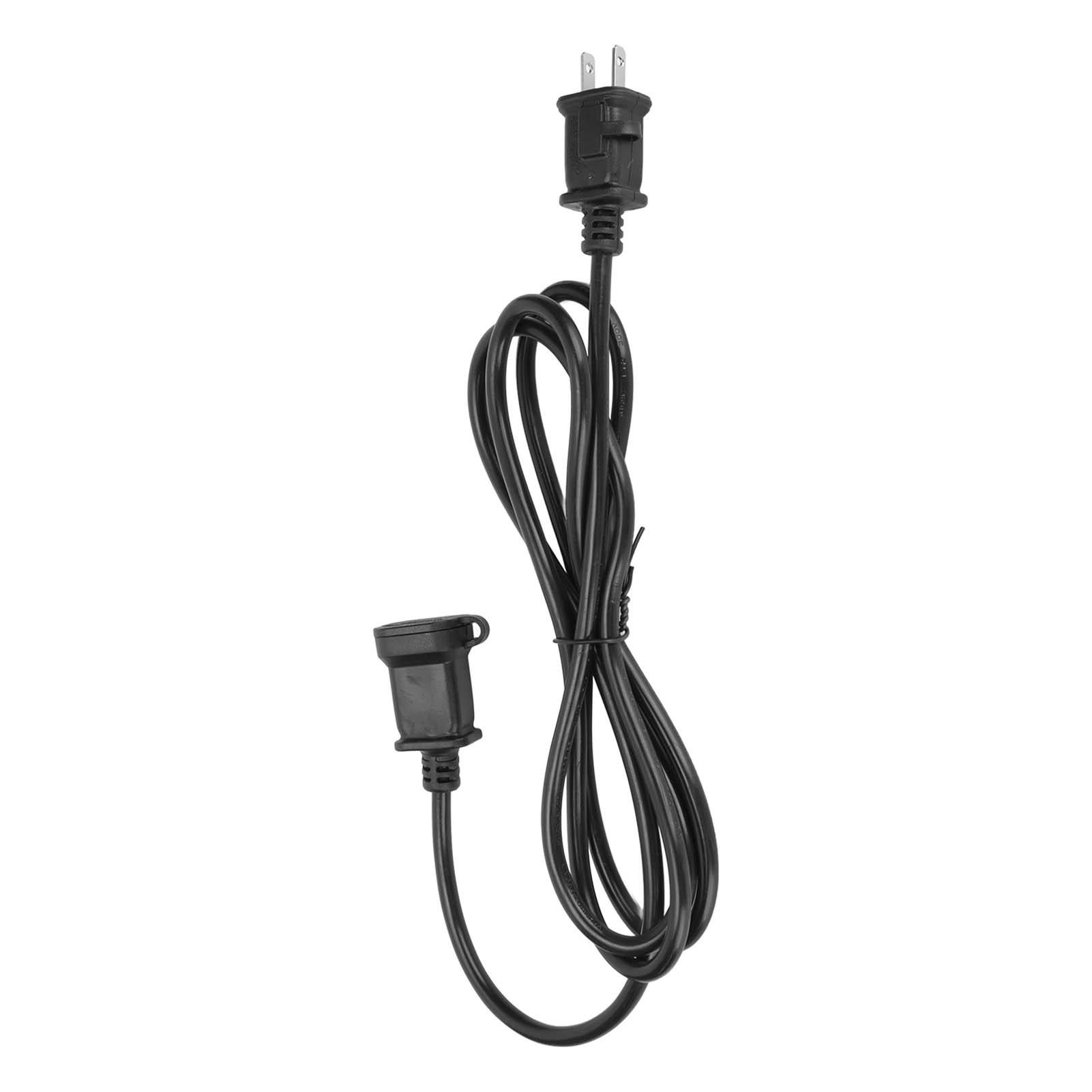 

USA Power Extension Cable with Fuse and Waterproof Cover AC 2 Pin Male Female Power Cord for NEMA US Plug