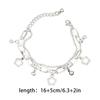 Fashion Hollow Flower Charm Bracelets Multilayer Bangle Jewelry for Women Girls