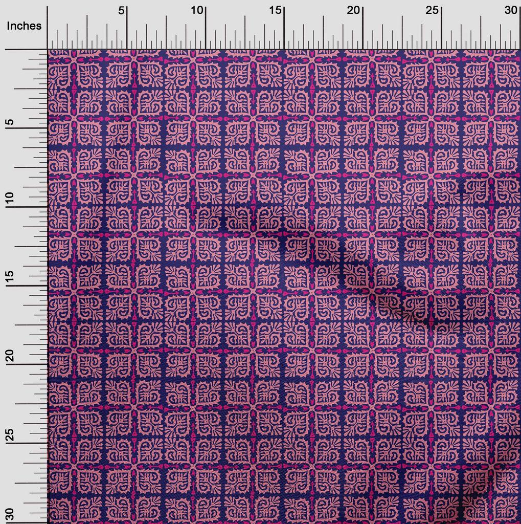 oneOone Cotton Flex Fabric Arrow|Swirl & Floral Block Fabric Prints By Yard 40 Inch