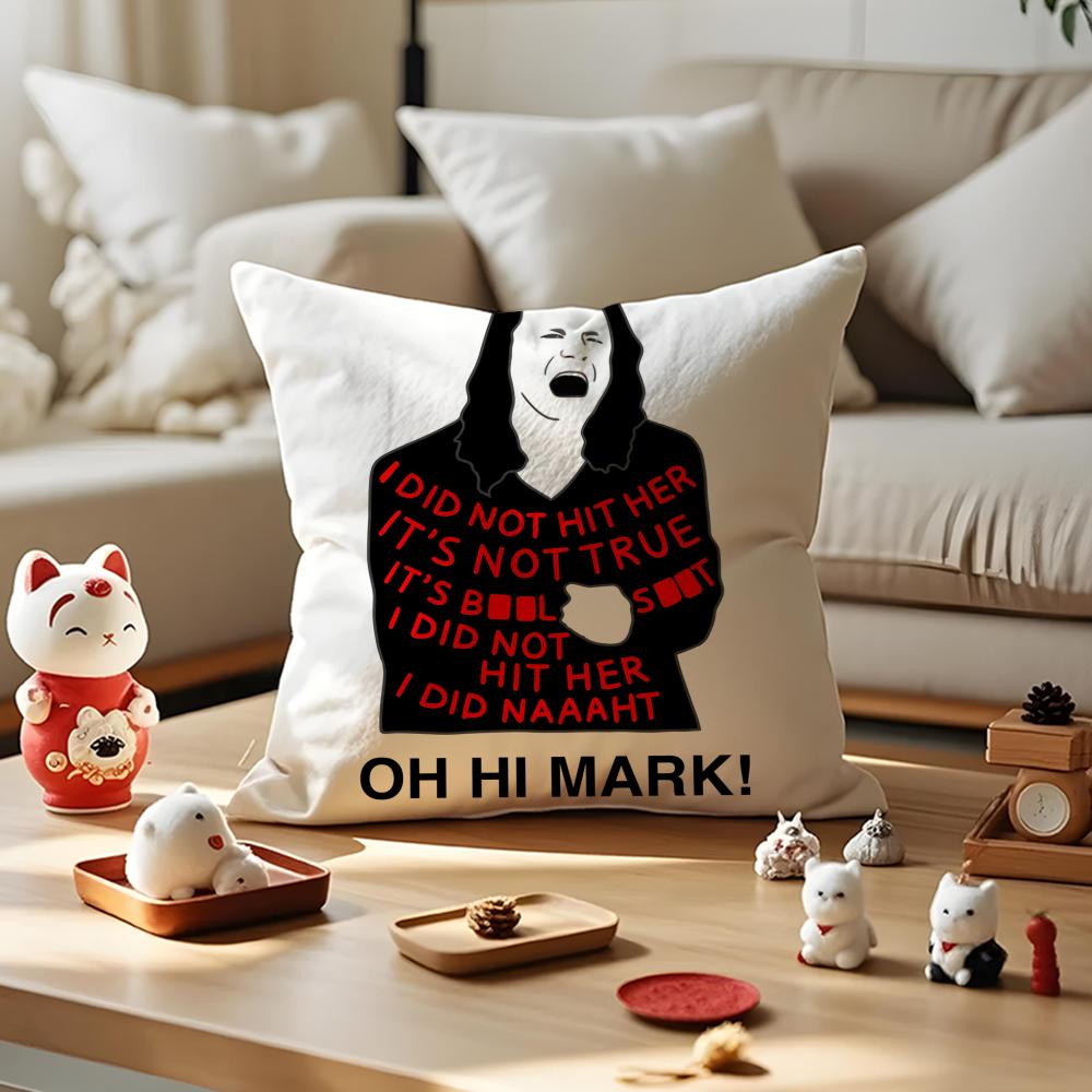 The Room TTommy Wiseau Pillow Case Antidustmite Pillowcase Invisible Zipper Silky Short Plush Sofa Cushion Cover
