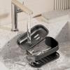 Wall-mounted Laundry Soap Rack Double Layer Bar Soap Holder Self Draining Soap Case Sponge Holder
