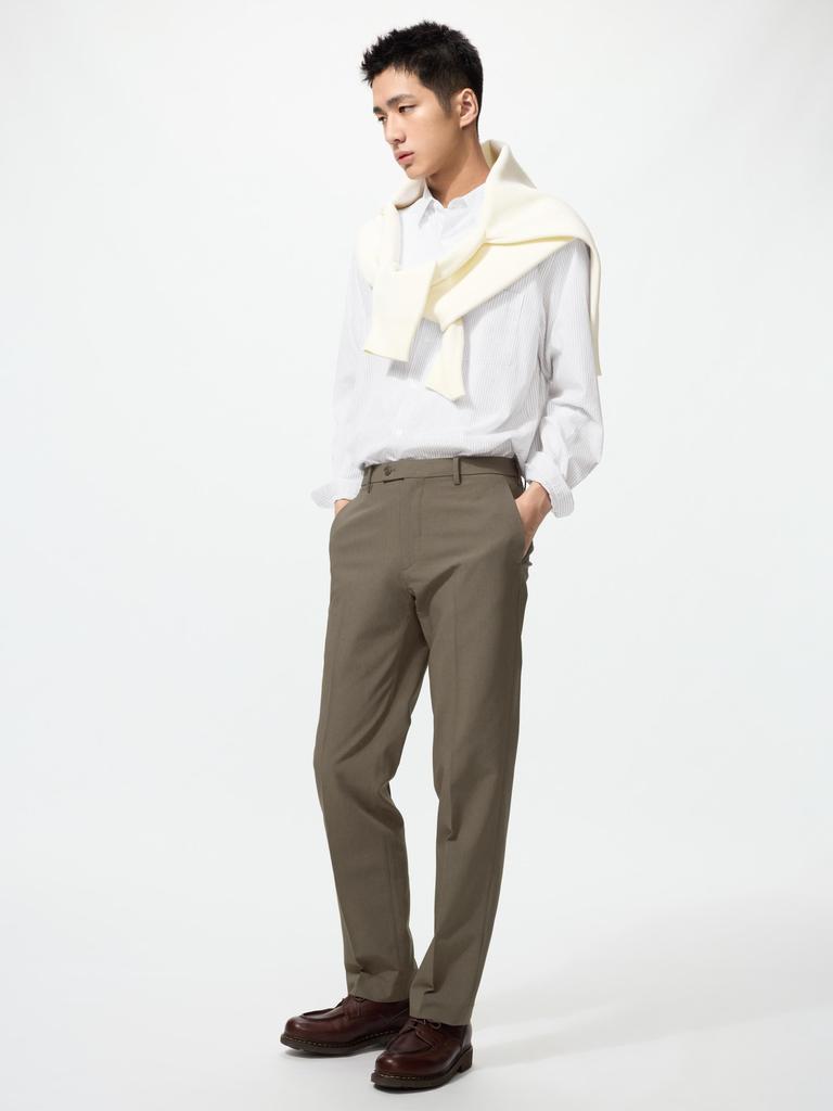 Uniqlo Japan Impressive Pants 2 Way Stretch  Wool Like  Length 70  73  76  85cm  Can Be Set Up