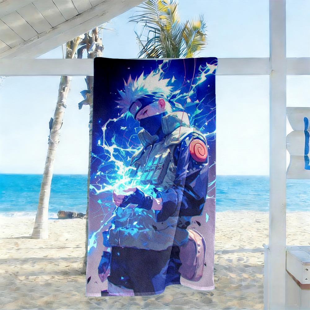 Naruto Beach Towel High Absorbency & Quick-Dry Comfortable Lightweight