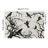 Crow Table Mats for Halloween Party Halloween Crow Table Placemats Accessories for Enhancing Festival Mood
