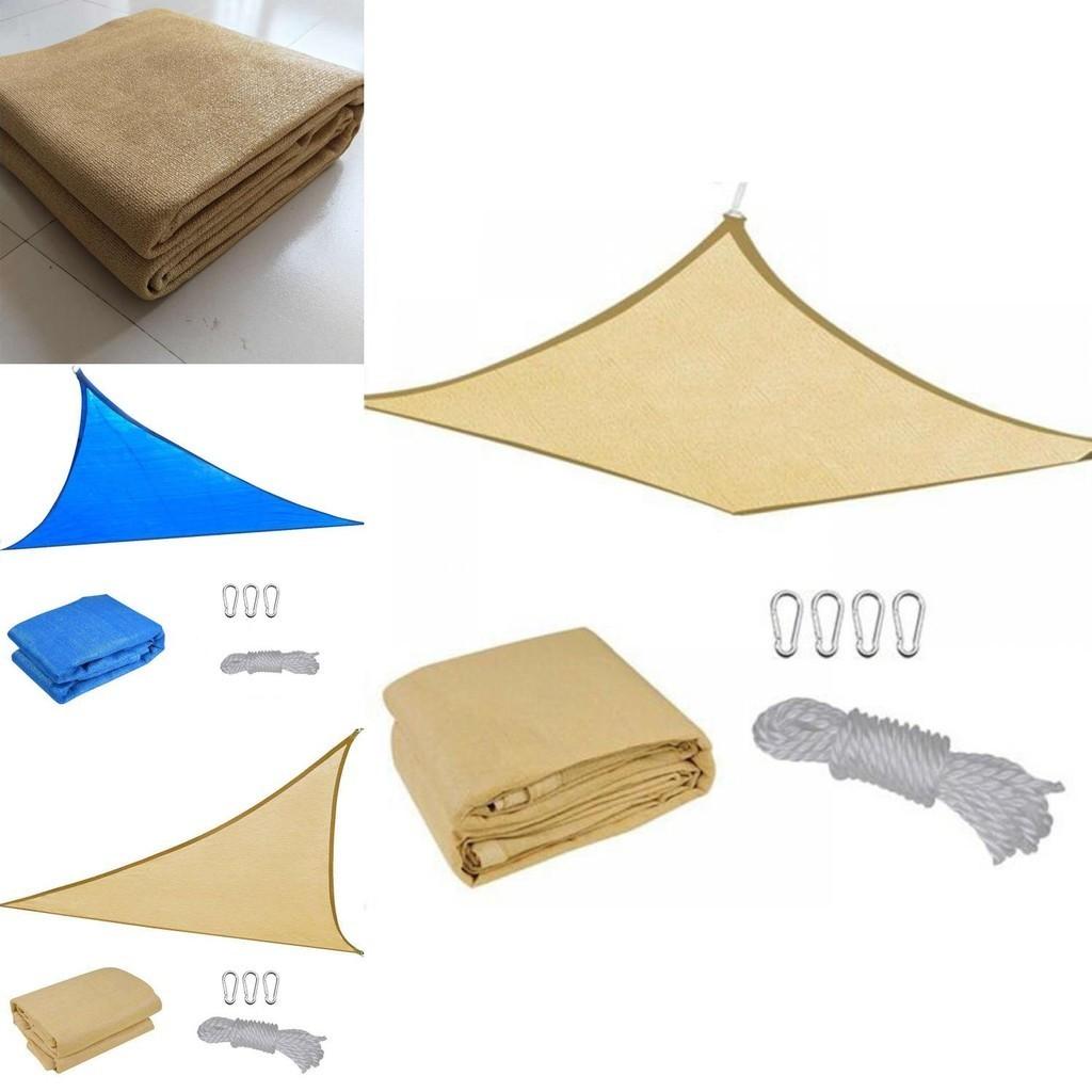 Toldo Vela de Sombra Durável Design Retangular Perfeito Para Quintal Deck Uso Externo