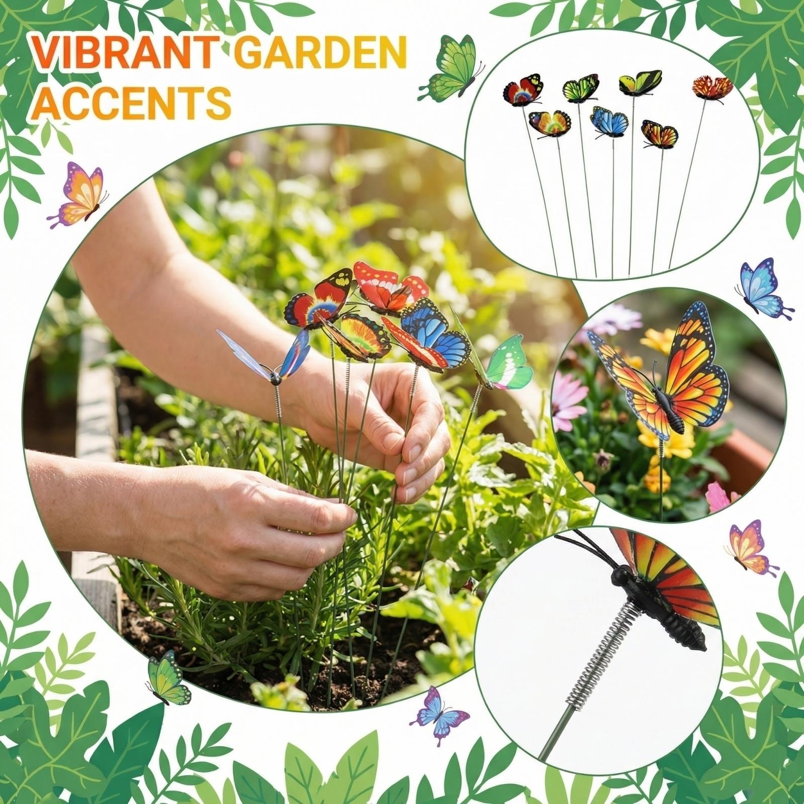 Искусственная бабочка Садоводство Цветочная композиция Лесное украшение Украшение-бабочка One Size жёлтый