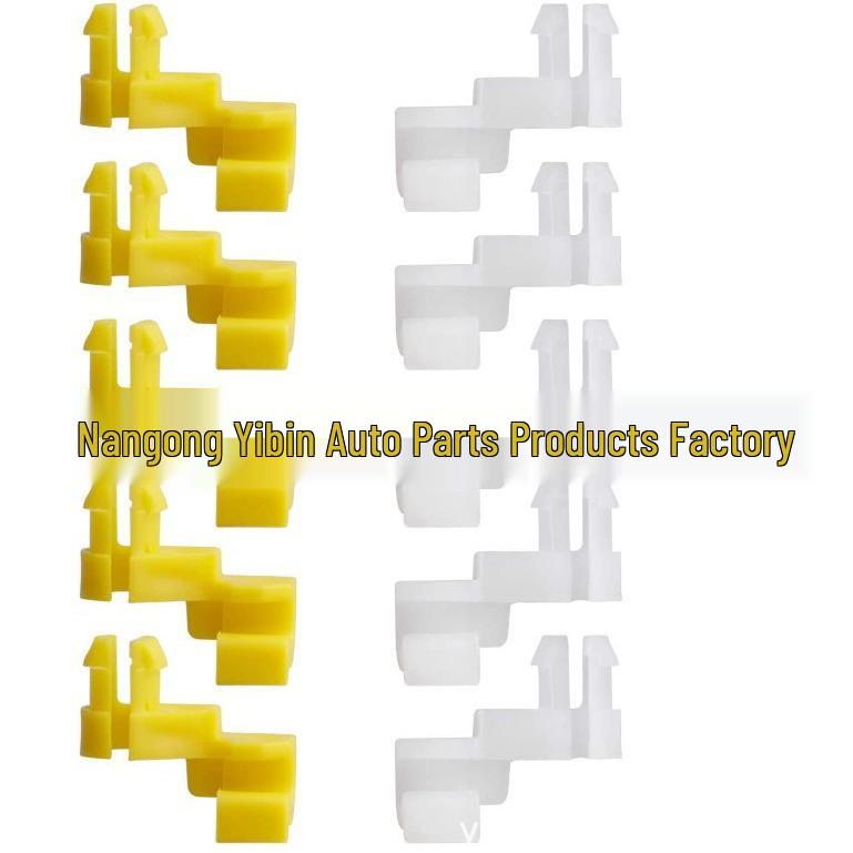 Clip per asta di blocco porta maniglia portellone Toyota, Giallo e Bianco, Set da 5