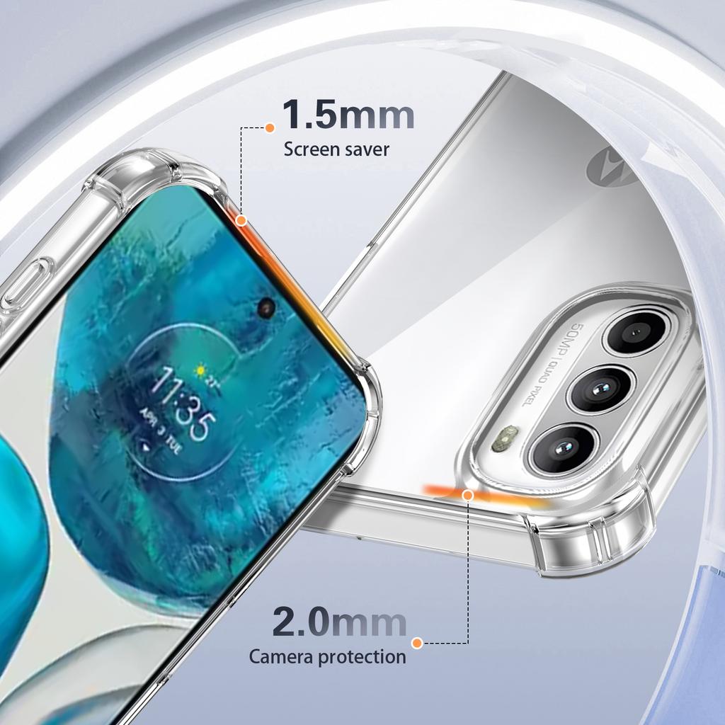 Etui do Motorola Moto Edge 60 50 40 Pro 60S 5G Przezroczyste Odporne na wstrząsy Etui do Moto G85 G86 Power S50 ThinkPhone 25 Pokrowiec