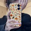 Autumn Leaves Pumpkin Clear Silicone Soft TPU Phone Case For iphone 17 16 15 14 Plus 13 12 Mini 11 Pro Max Shell Capa