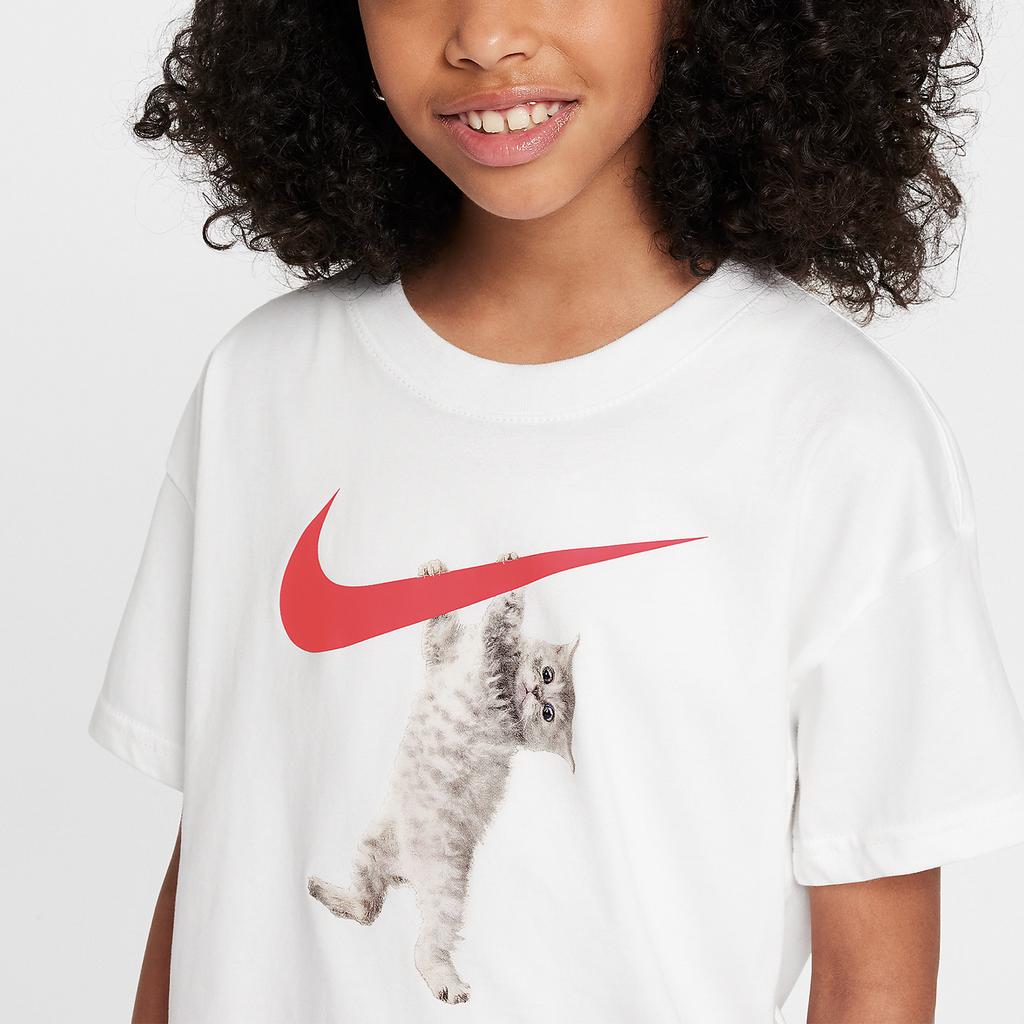 Nike Sportswear Cotton Soft Comfortable Loose Short Sleeve T-Shirt Men Tops White FZ5538100