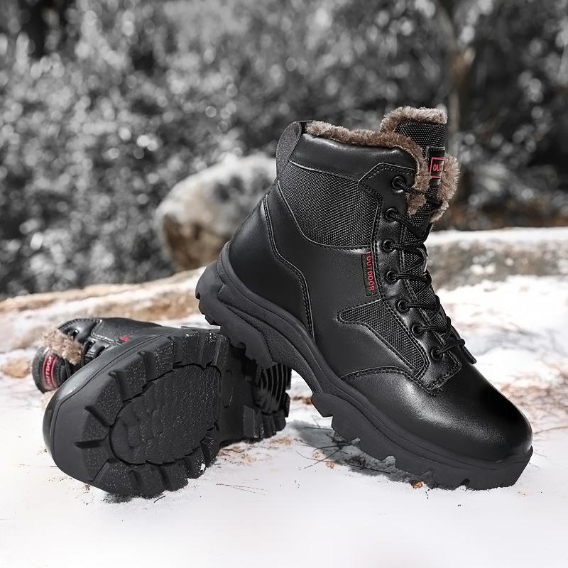 FashionWinter shoes Waterproof Men Boots Plush Super Warm Snow Boots Men Sneakers Ankle Boots Outdoor Men's cotton shoes Botas Hombre