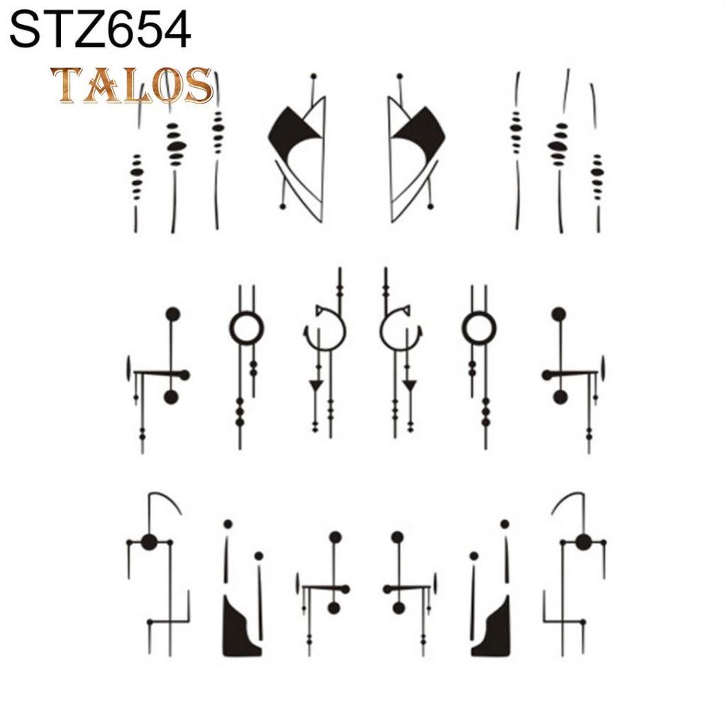 Blumenfeder einfache Zeichnung Frauen Nagel Aufkleber Aufkleber Schönheit DIY Maniküre Werkzeuge Nägel Pflege