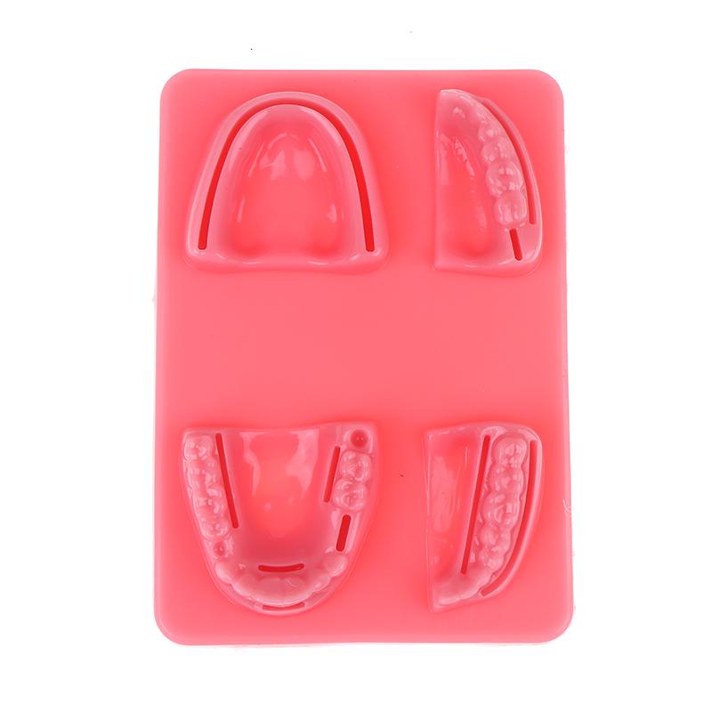 Zahnfleisch Haut Naht Chirurgische Übung Medizinische Hautnaht-Auflage Labor Modell Silikon Parodontitis Naht Modell Trainings-Set