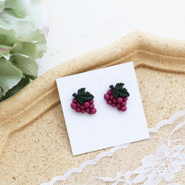 Cute Fruits Vegetable Resin Stud Earrings For Women Cute Summer Cherry Avocado Lemon Shaped Girl Ear Jewelry Gifts