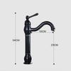 Antique Brass Basin Faucet Vessel Sink Faucet Deck Mounted Cold Hot Water Mixer Tap Bathroom Faucet Single Hole Taps 4 Colors