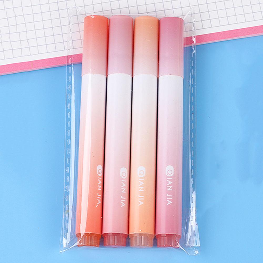 

1 набор из 4 предметов Morandi Gradient Eye Protection Writing Creativity 12 Color Cute Art Marker Graffiti Highlighter