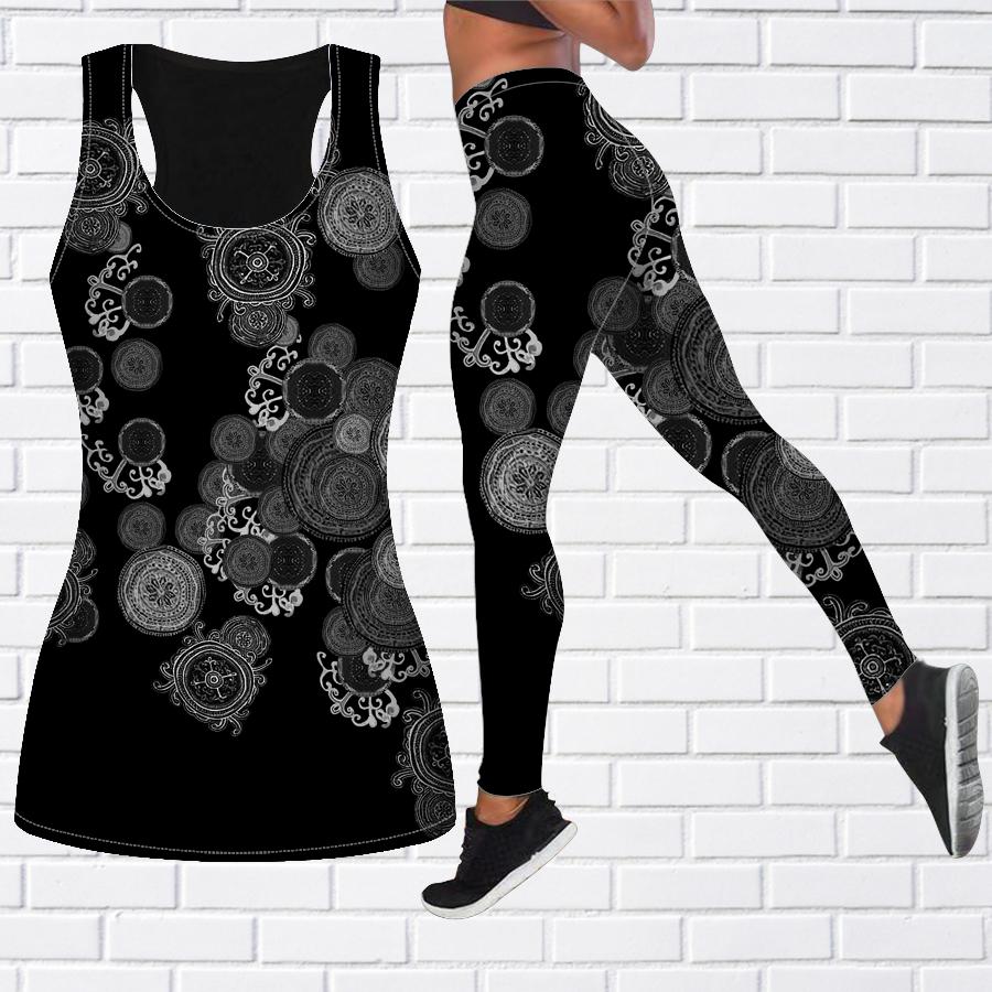 Blue Cells Print Yoga-Outfit für Damen, modische Workout-Leggings, Fitness, Sport, lässige Yoga-Hose