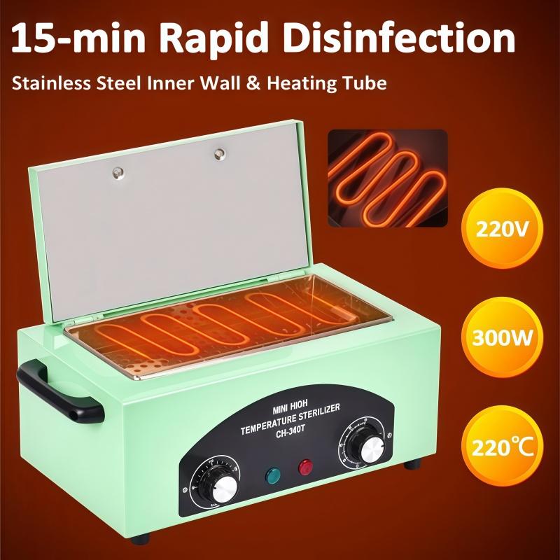 Sterilizer Cabinet Dry Heat Tool Disinfection Box for Nail Salon Dental Barber Shop High Temperature Cleaning Machine Metal Tool