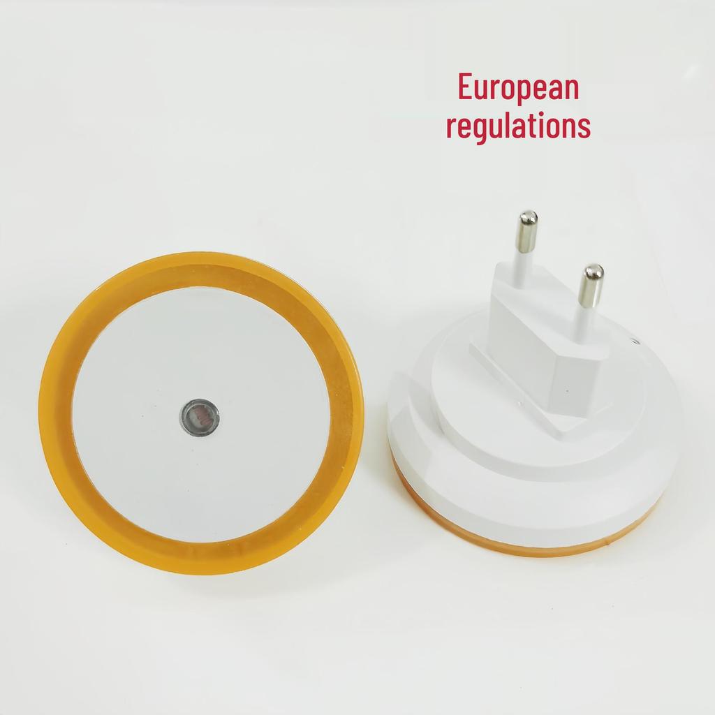 Smart LED Night Light with Dual Standard Socket and Energy-Saving Sensor