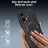 For Motorola Moto G35 5G Case Carbon Fiber Texture PC + TPU Phone Cover with Kickstand