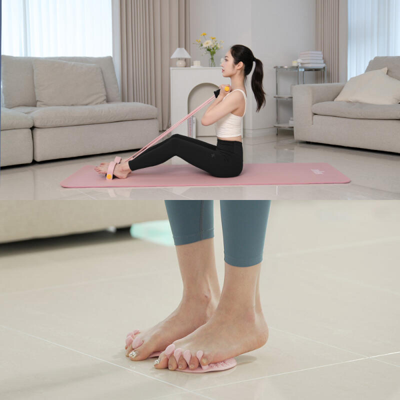 [Dahak] Rowing Band + Reabtoz + Yoga Mat Home Training Starter Set Reaptos Pink+Rowing Band Blackpink+Yoga Mat Pink