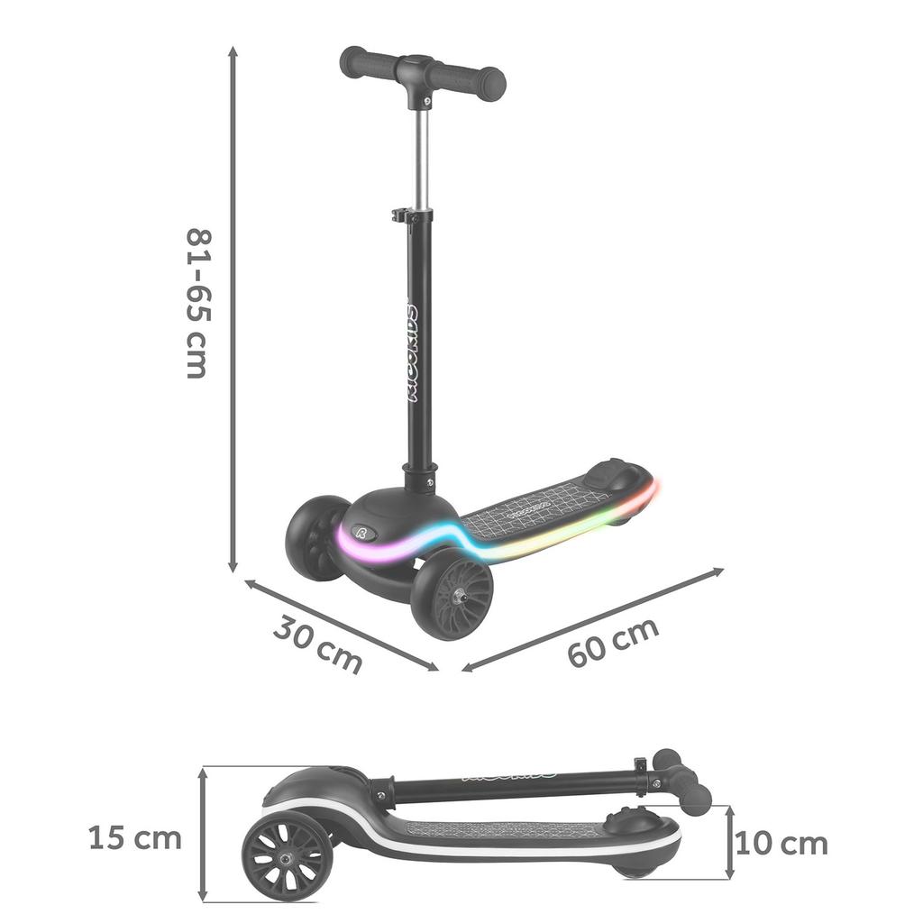 Ricokids Leddi Dreirad Balance LED Roller für Kinder
