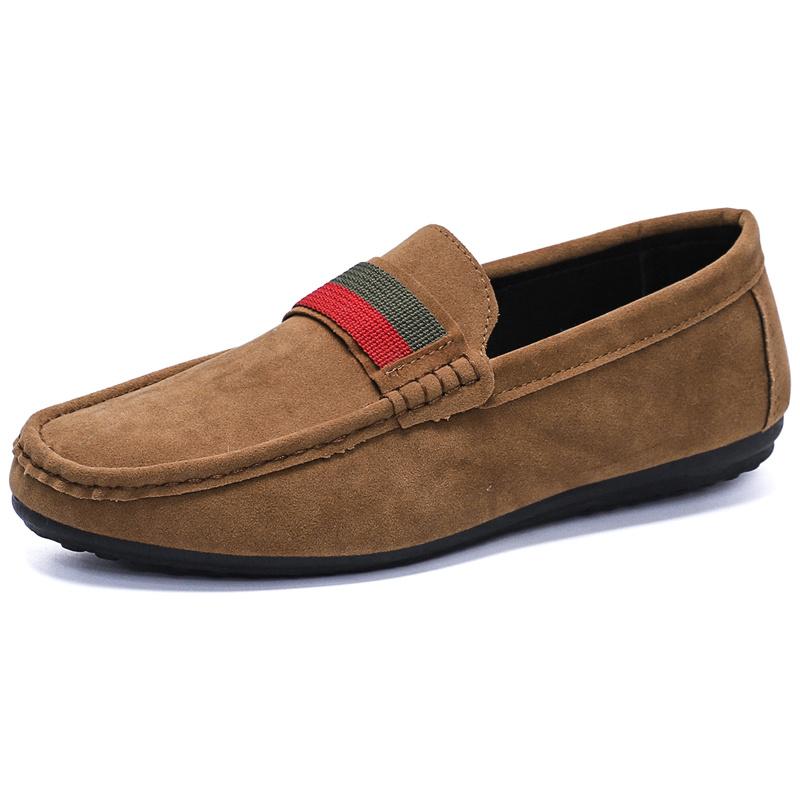 Fashion Luxury Man Moccasin Shoes Classic Handmade Suede Loafers Men Leather Casual Shoes Comfort Slip-On Driving Shoes Men Flat