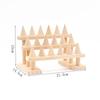 Cone Ring Display Holder Jewelry Display Stand Ring Showcase Storage Tray For Counter Shows Wooden Base Shop Decor
