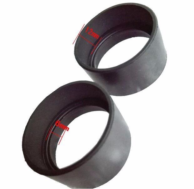 2Pcs/Set Rubber Eyepiece Cover Guards Eye Cup for Biological Stereo Microscope Telescope Monocular Binoculars