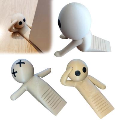 Uomo Cartoon Fermaporta Cuneo Protezione Muro Stampato 3D Antiscivolo Antivento No