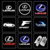 2026 Autocollants Intérieurs Chauds 2 LED Logo d'Emblème de Porte de Voiture Style Pour Lexus LS600hL GX470 GX460 GX400 LX470 LX570 RX270 RX300 RX450h