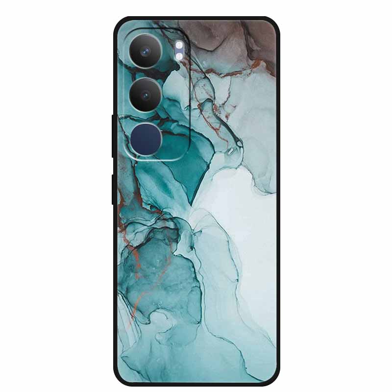 Luxury Phone Case For Vivo Y19s Pro 4G Soft TPU Silicone Back Case For Vivo Y29 5G Y 29 19s Marble Patterns Cover Bumper Funda