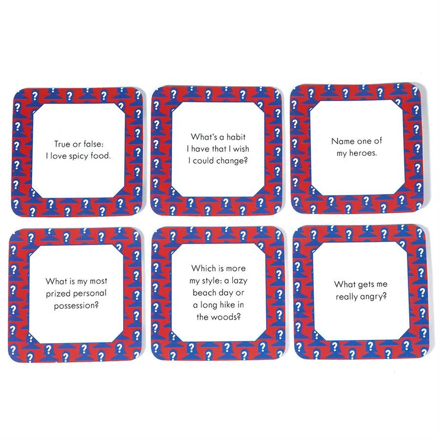 Board Cards Game How Well Do You Know Me After Dinner Amusements Card Games for Family Entertainment and Friends Gathering