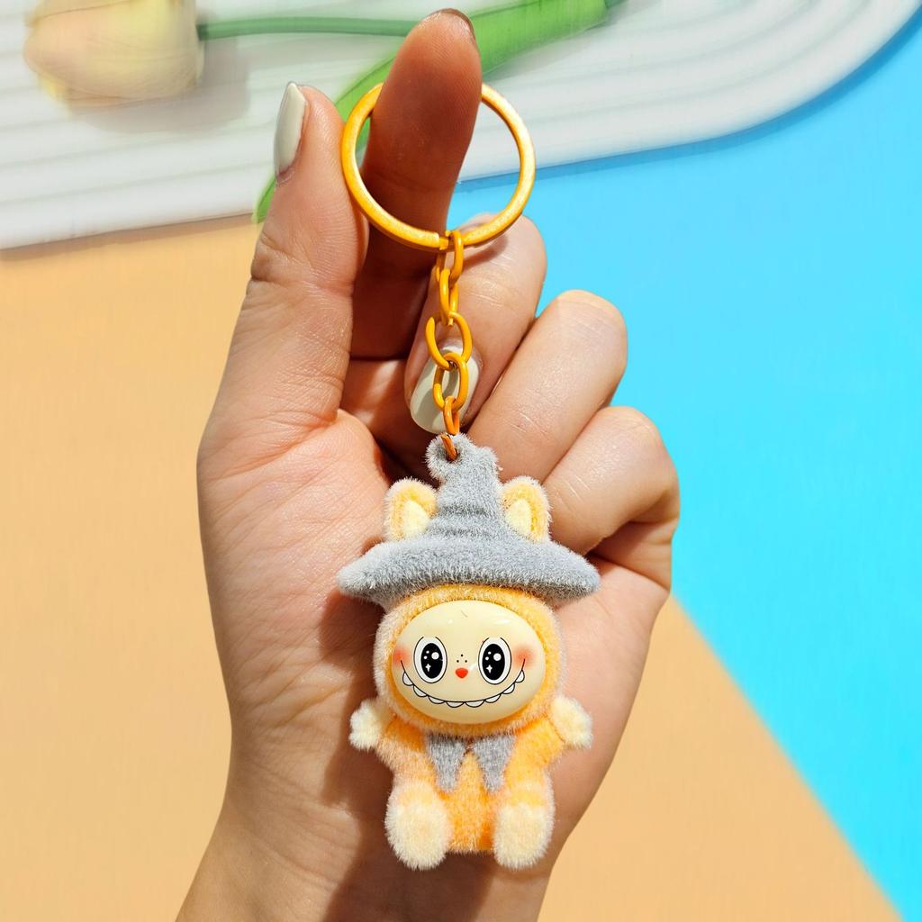 Keychain DIY Jewelry Accessories Three-dimensional Doll Cute Grain Tide Play Car Bag Pendant