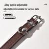 PU Leather Dog & Cat Collar for Small/Medium Breeds - Outdoor Walking Accessory