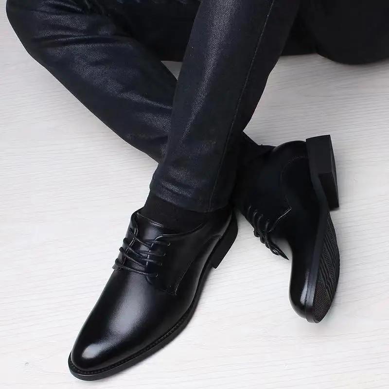 new Fashionable versatile Men Shoes Heightening Shoes Spring  British Casual Business flats Casual comfortable Shoes