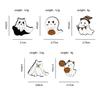 Creative Halloween Pumpkin and Little Ghost Brooch - Cute Cartoon Badge and Alloy Accessories