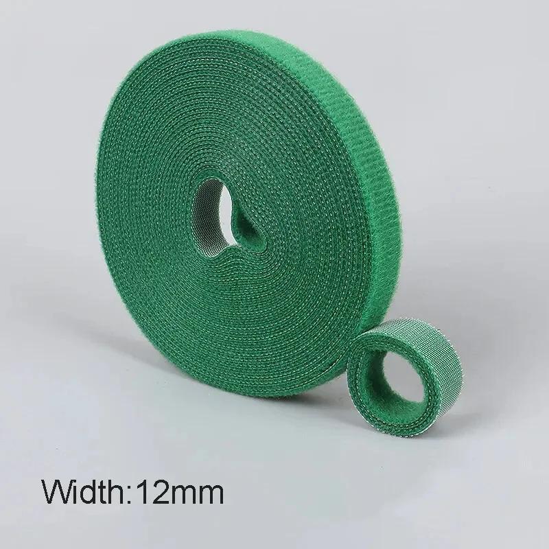 5M/Rol 12mm Kabel Organizer Nylon Klittenband Bindband Kabel Draad Opwikkelaar Tape Oortelefoon Muis Snoer Beheer Ties Beschermer