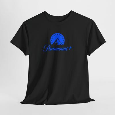 Maglietta Nera Paramount – T-shirt Unisex con Logo dello Studio Cinematografico per Uomo o Donna