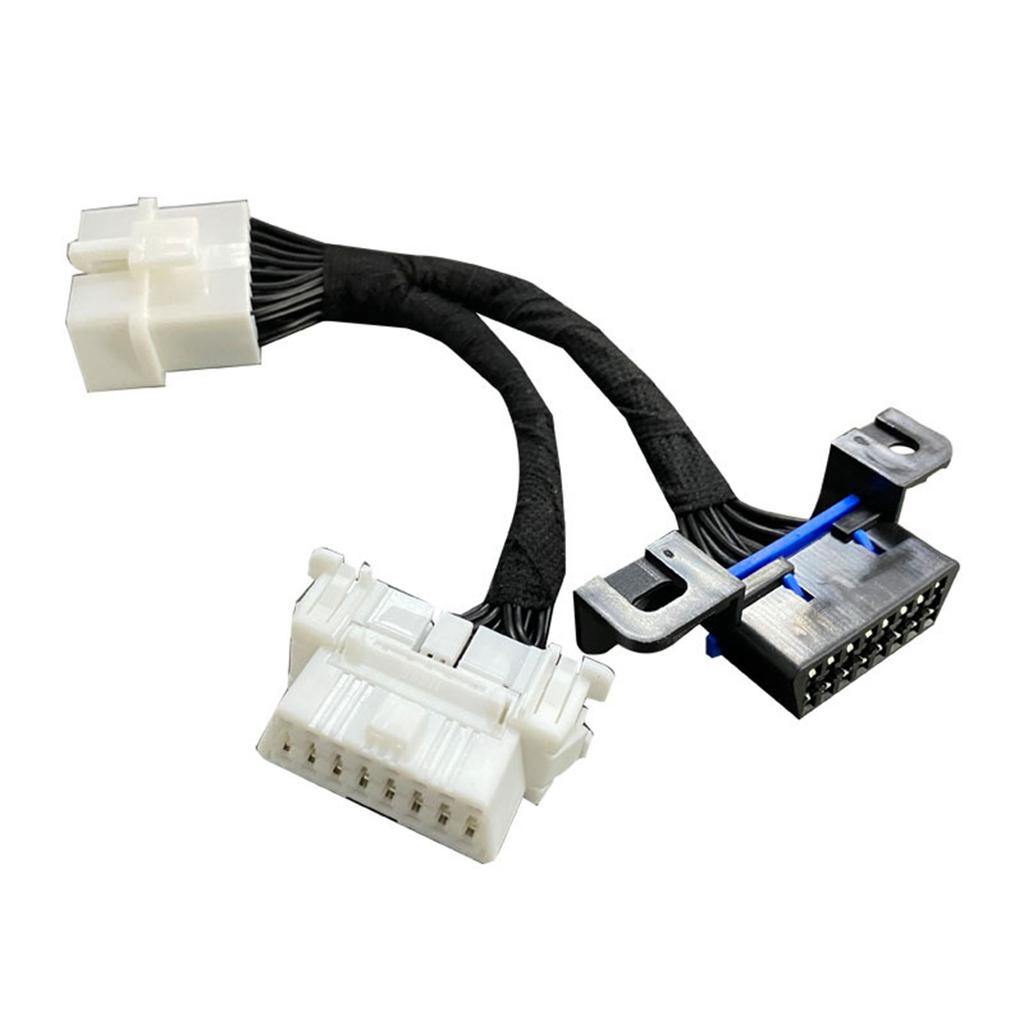 OBD2 Splitter Y-Kabel Stecker Splitter auf 2 Buchsen Verlängerungskabel 15cm/6inch Auto OBDII Splitter Verlängerungskabel