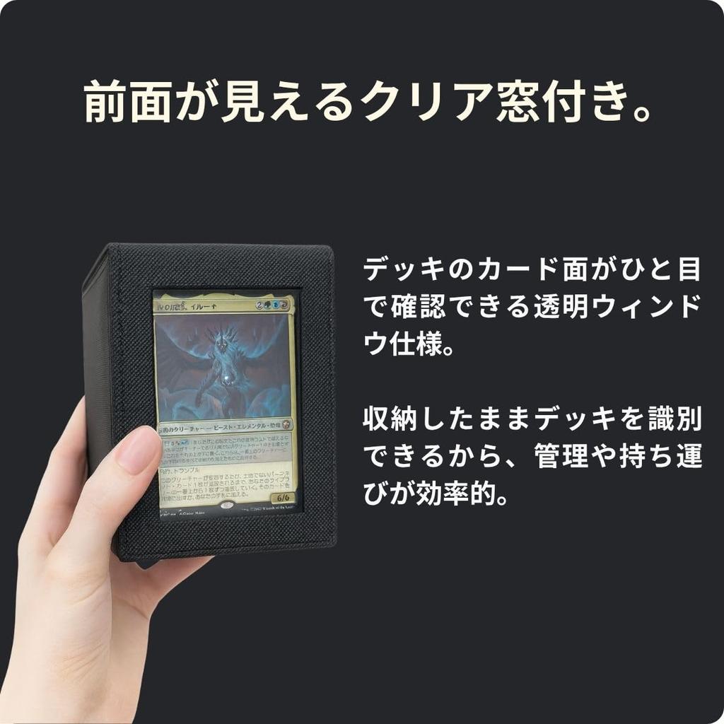 TATENASHI Deck Trading Card Case with Holds 120 Includes 2 Side Black Case, Window, Pokémon Compatible, Double-Sleeved Cards, Loaders,