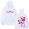 Movie KPop Demon Hunters Hoodie Rumi Mira Zoey Graphic Sweatshirt Men's Women's Fashion Oversized Fleece Pullover